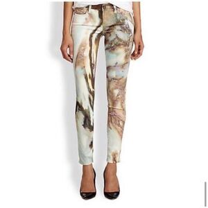 NWOT PAIGE Jeans Verdugo Ultra Skinny Green Gemstone Size 26